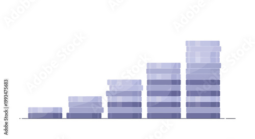 Stacked Bar Chart Showing Growth and Progression
