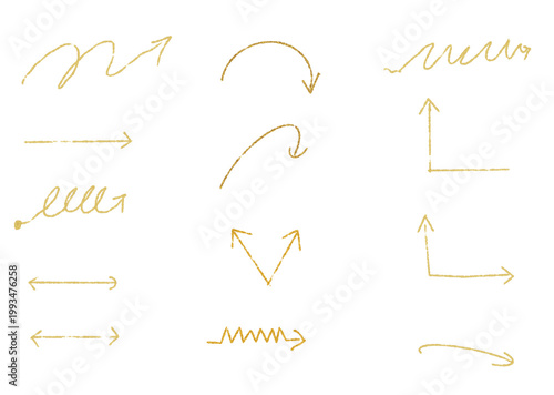 hand drawn arrows set