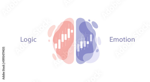 Illustration of Logic and Emotion Brain Balance