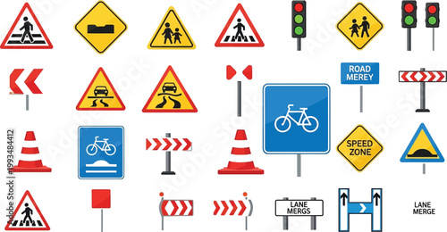 Traffic signage regulates public road safety.
