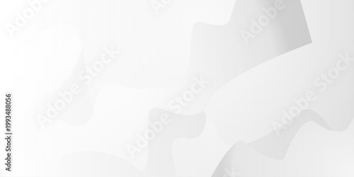 Abstract white background fluid shape pattern business banner design. Wavy white and grey illustration. Abstract paper cut curve line background with shadow. vector presentation background for poster
