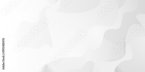 Abstract white background fluid shape pattern business banner design. Wavy white and grey illustration. Abstract paper cut curve line background with shadow. vector presentation background for poster

