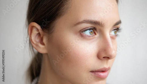 Stunning high-resolution photographs of a person looking at the world with open eyes.