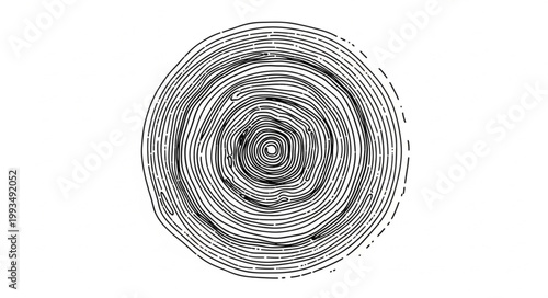 Concentric Circles Abstract Pattern.