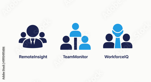 Workforce team management and monitoring icon set with workforce management monitoring business employees corporate organization professional hierarchy analytics leadership administration