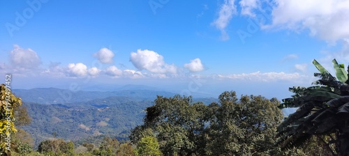 Photography panorama of the mountains