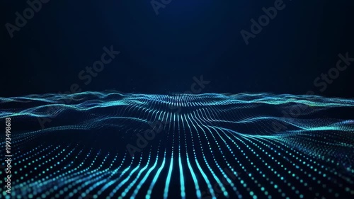 Digital waves in motion corporate tech style animation background
