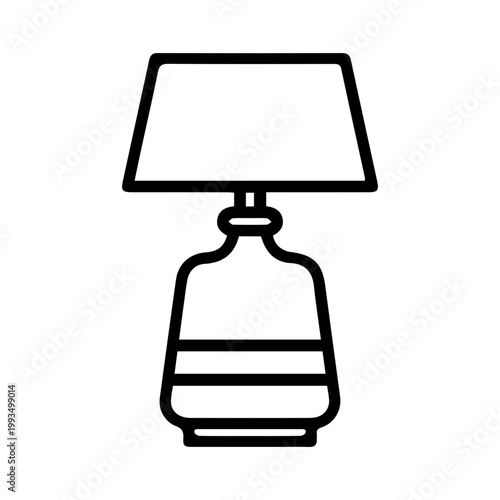 Table lamp icon