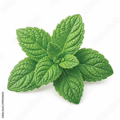 Mint leaves icon white background.eps