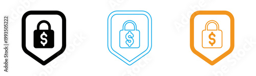 Security levels three shield icons representing increasing protection