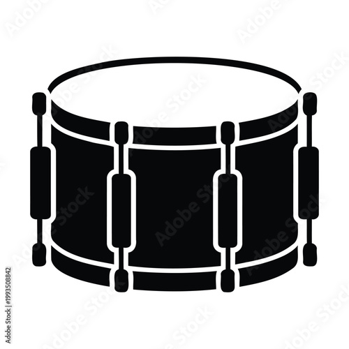 Snare Drum Musical Instrument Silhouette Icon