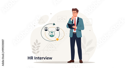 HR Manager Thinking About Candidate Selection and Recruitment Process