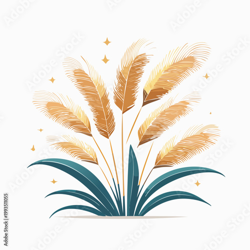 Elegantes Pampasgras