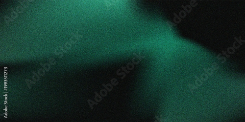 Abstract background Soft green light on dark background