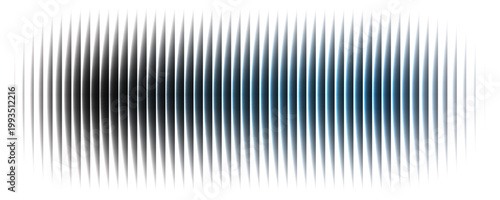 Ribbed glass abstract wave texture with vertical gradient stripes in black and cyan on white, futuristic luminous flowing background with bold geometric symmetry, modern digital vector illustration de