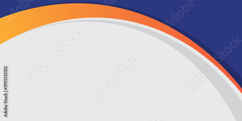 modern blue and orange business presentation template