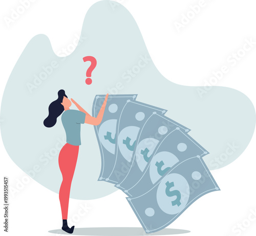 Money question, where to invest, pay off debt or invest to earn profit, financial choice or alternative to make decision concept.person's life situation and his activities.
