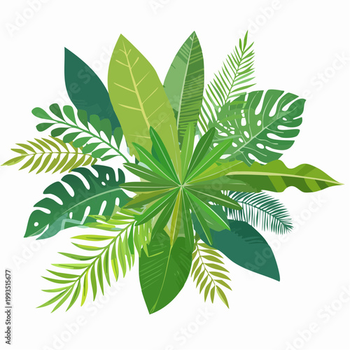 Tropische Blätter Set