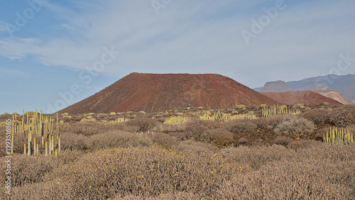 Bilde på lerret volcanic mountain landscape in Malpais de Rasca nature reserve, Tenerife, Canary