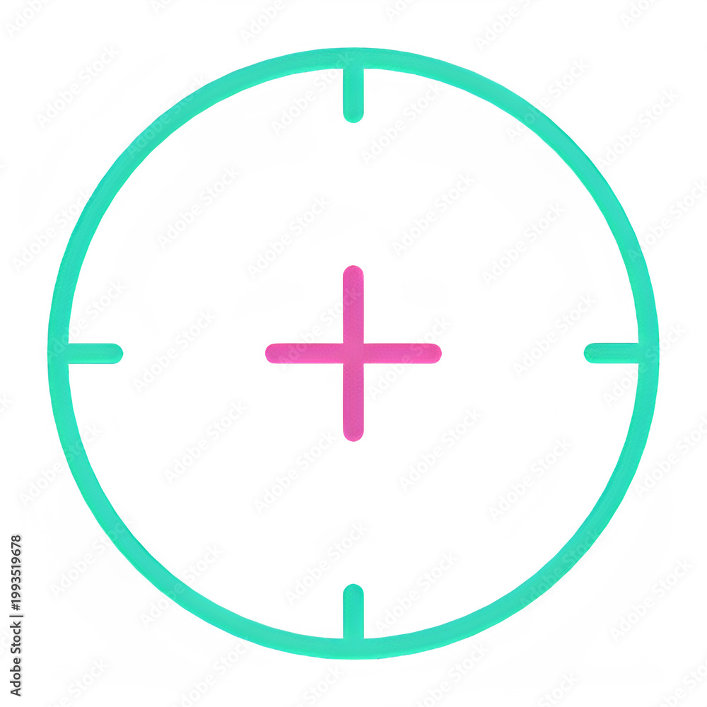 Fototapeta premium A colorful graphic design of a target symbol on a black background