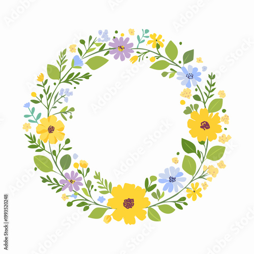 Kranz aus Wildblumen