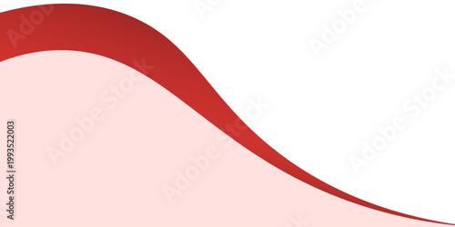 Simple elements of vector red line background curves with white space for text and message design, overlapping layers, eps 10