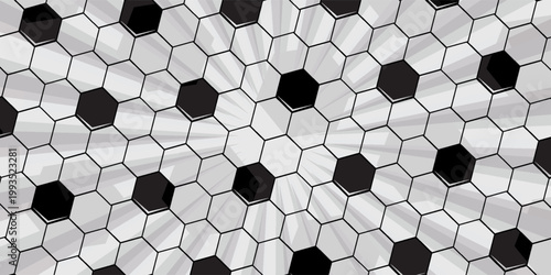 Football seamless pattern. Ball texture background. Flat style. Repeating ball pattern. Soccer ball pattern. Vector illustration.