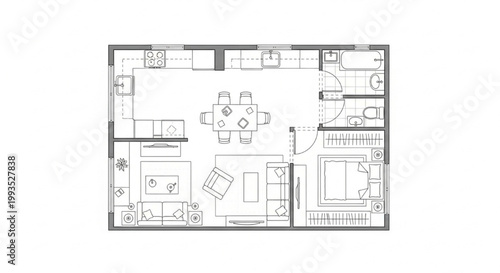 Detailed Architectural Site Plan with Landscape Elements, Pathways, and Urban Layout Blueprint Design