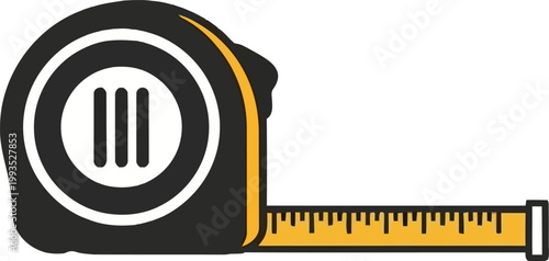 Tape measure tool for length measurement.