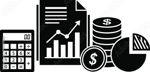 Finance graph calculator coins report.