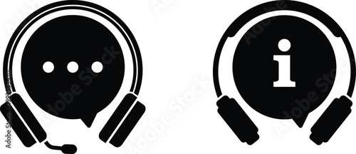 Information symbol with three dots inside a circle on a white background