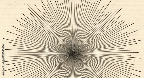 Abstract radial pattern with intricate lines and symmetry.