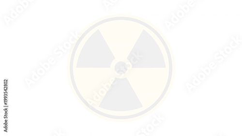 Radioactive Symbol Warning Sign Animation for Radiation Hazard and Nuclear  
