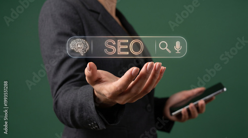 Magnifying glass highlighting a happy blue smiley face among various emotions on a blue background