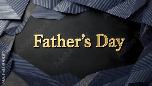 Father's Day Concept with Ties on Dark Background