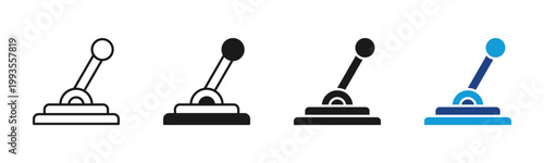 Control Rod icon set multiple style collection