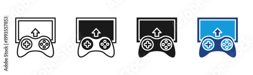 Control Console icon set multiple style collection