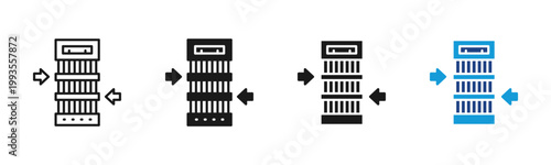 Fuel Assembly icon set multiple style collection