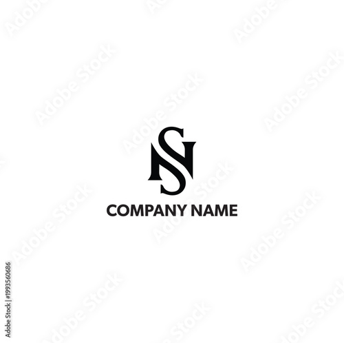 S and N combine logo, S logo, N logo
