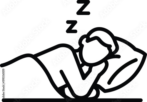 Sleeping child cuddled by dog on bed