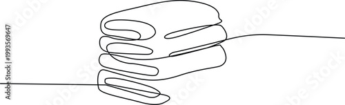 A stylized illustration of a hand holding a twisted rope or cord with a looped end. Vector