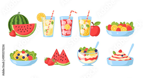 A vibrant bowl of mixed fruit radiates freshness and vitality. Ideal for health food marketing, blog posts about wellness, or social media content pro