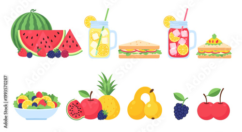 Vibrant and refreshing bowl of fruit and lettuce conveys health, wellness, and a positive lifestyle. Suitable for food blogs, healthy eating campaigns