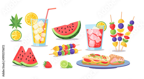 A vibrant watermelon slice evokes feelings of summer, freshness, and healthy living. Ideal for food blogs, social media, or advertising campaigns focu
