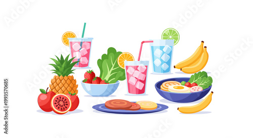 A vibrant red apple sits serenely, conveying freshness and health. Perfect for marketing healthy eating, nutrition concepts, or a clean design aesthet