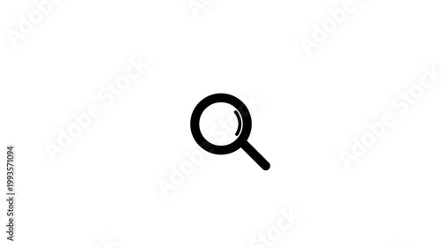 4k Search line icon motion graphic animation with magnifying glass 4k