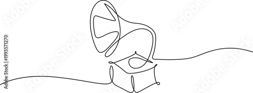 A whimsical abstract sketch of a creature with elongated features and a flowing tail. Vector