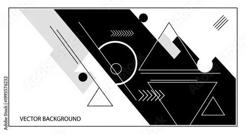 black and white vector illustration