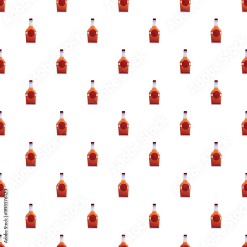 Alcohol bottles in an orange color scheme creating a refreshing beverage background