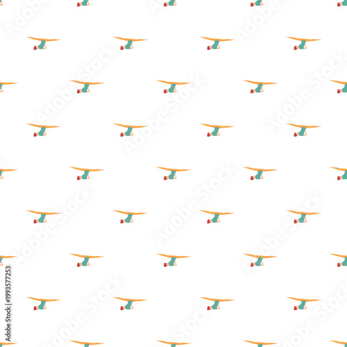 Hang gliders creating a dynamic and adventurous seamless pattern
